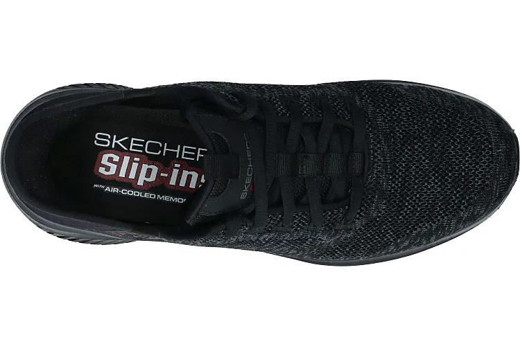 SKECHERS-SLIP INS-BLACK-MEN-0006